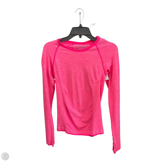 Athletic Top Long Sleeve Crewneck By Victorias Secret In Pink, Size: S