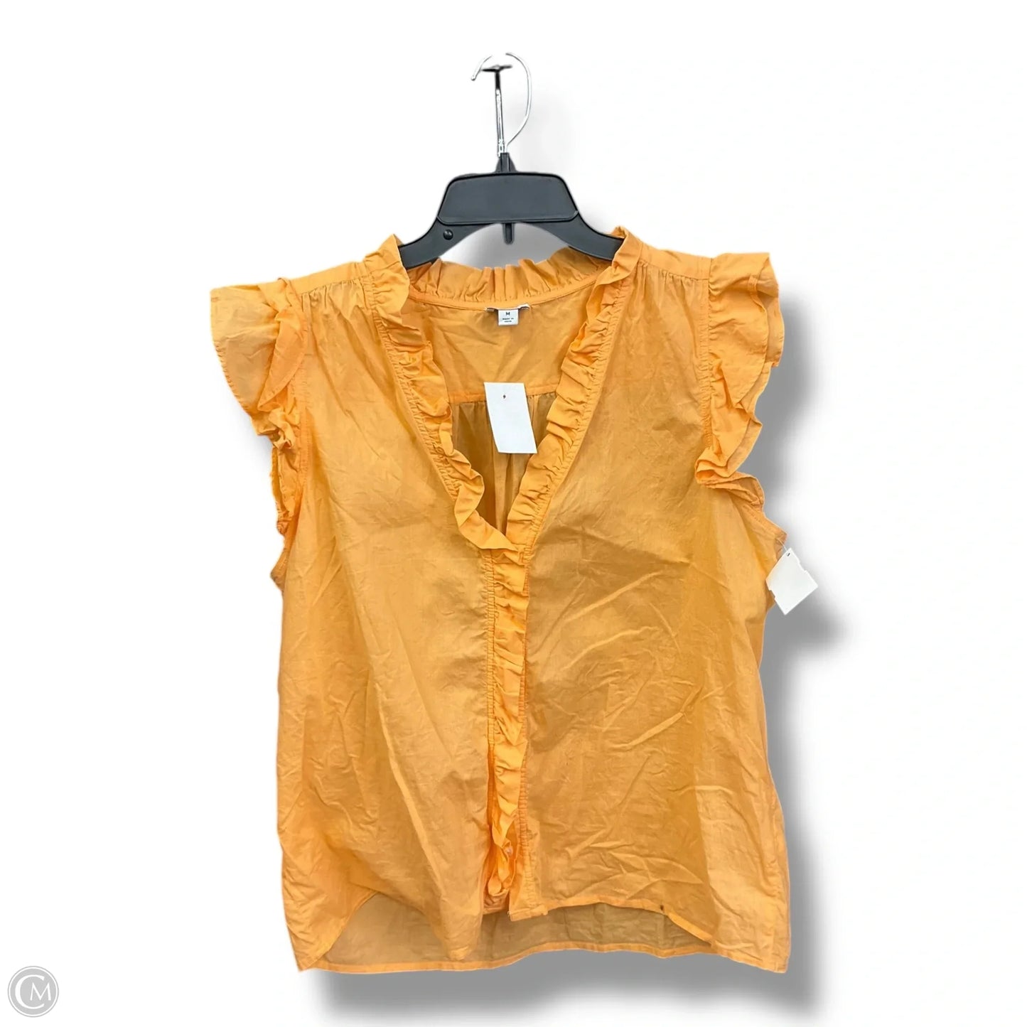 Blouse Sleeveless By J. Crew In Orange, Size: M