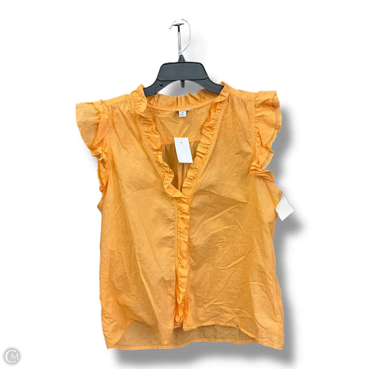 Blouse Sleeveless By J. Crew In Orange, Size: M