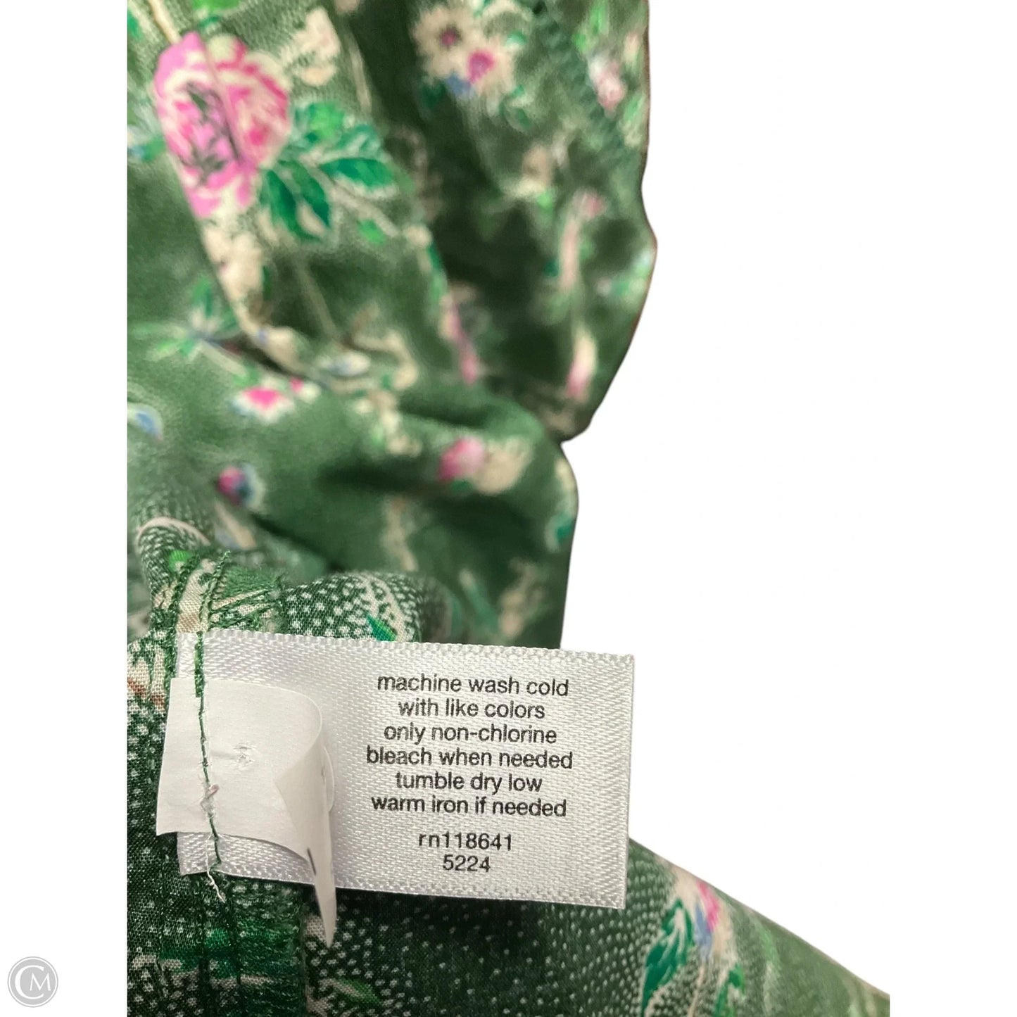 Blouse Short Sleeve By Lane Bryant In Green, Size: 3x