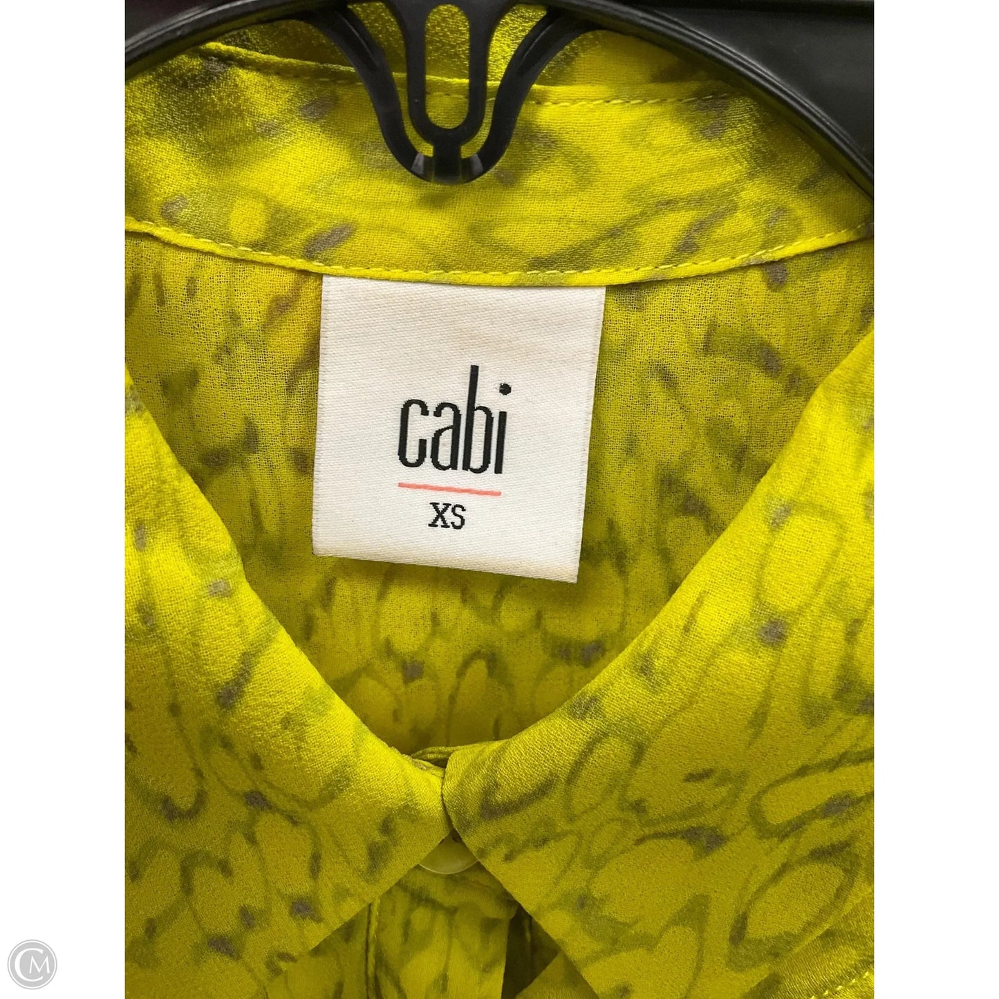 Blouse Sleeveless By Cabi In Green, Size: Xs