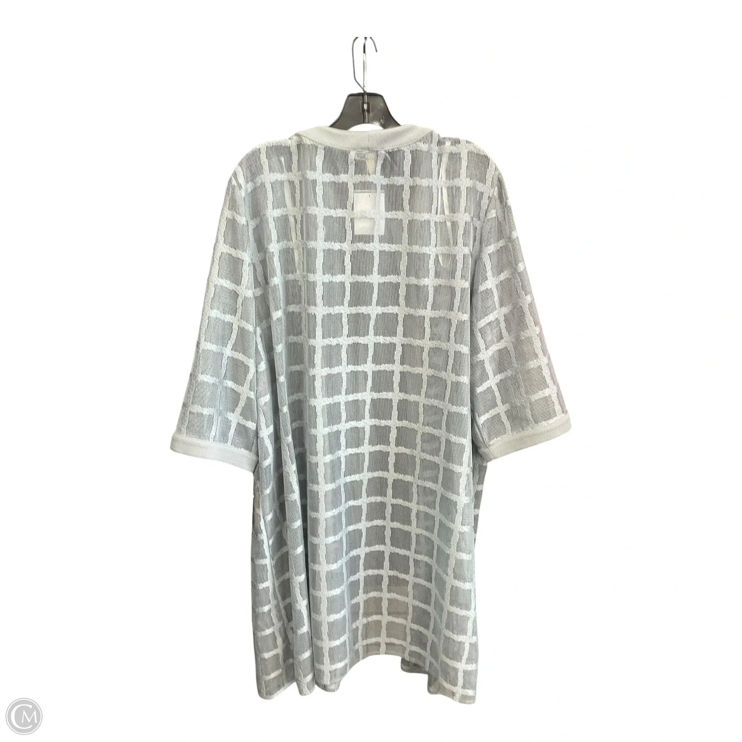 Cardigan By Clothes Mentor In Grey, Size: 2x