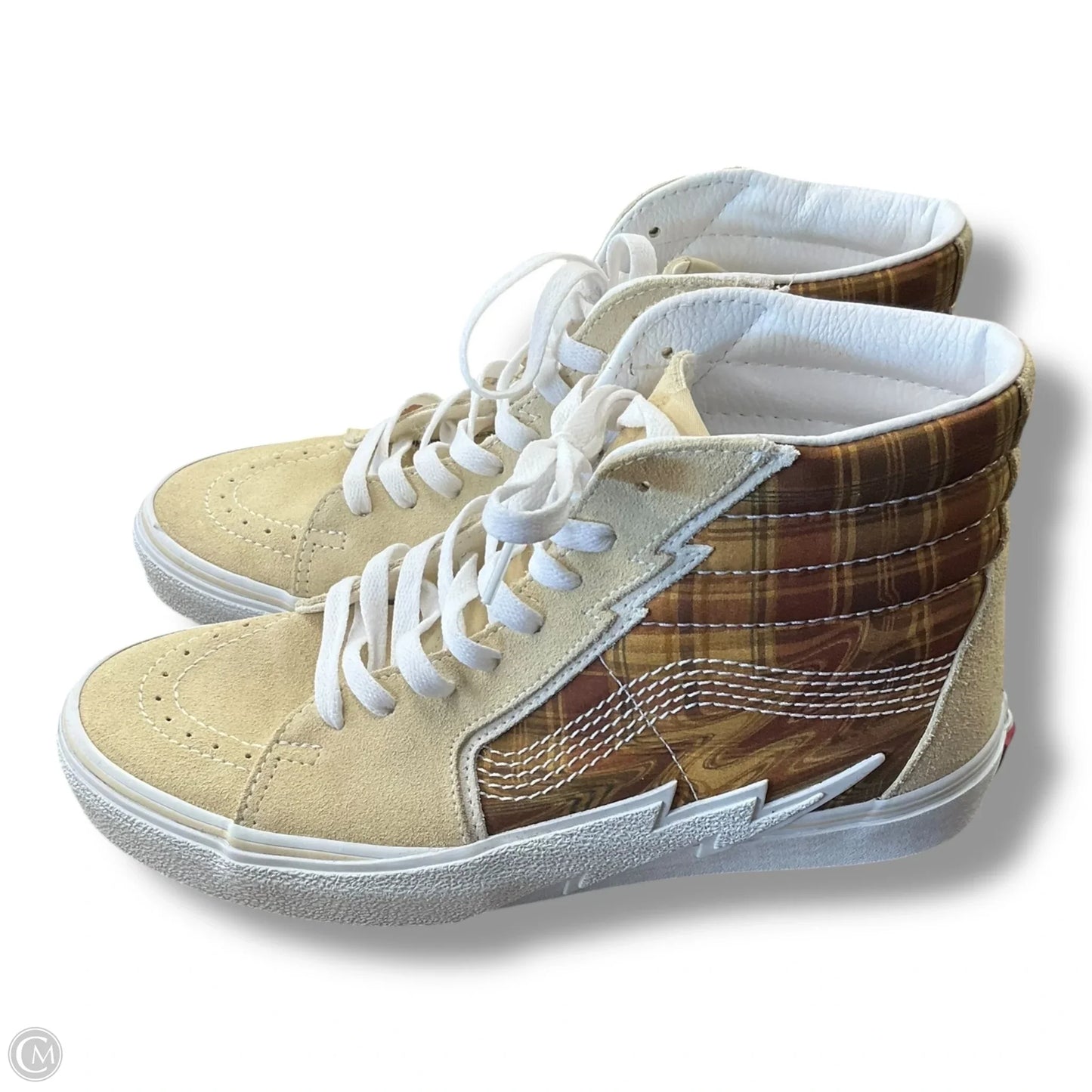 Shoes Sneakers By Vans In Brown & Cream, Size: 11