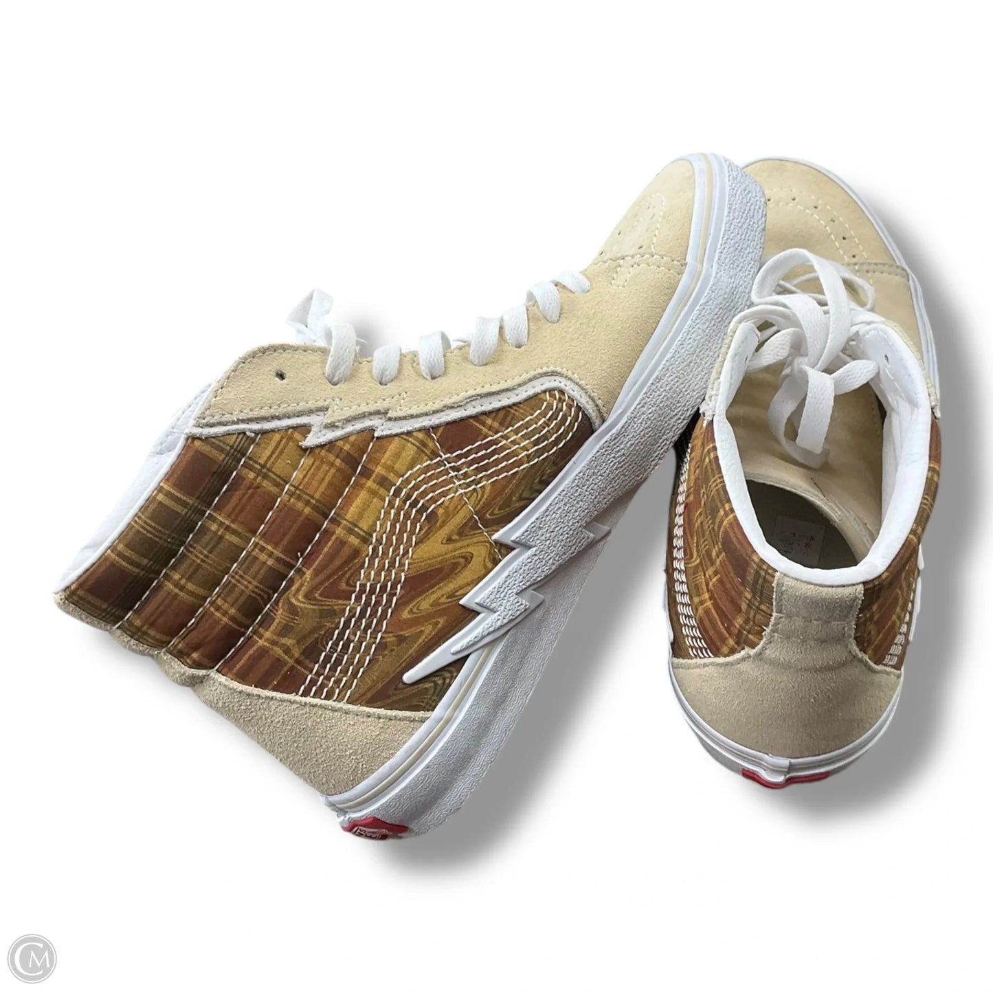 Shoes Sneakers By Vans In Brown & Cream, Size: 11