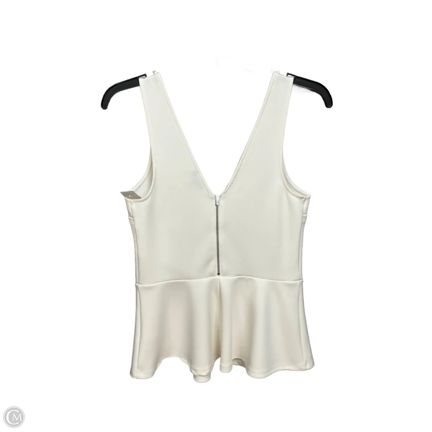 Top Sleeveless By Express In Ivory, Size: M