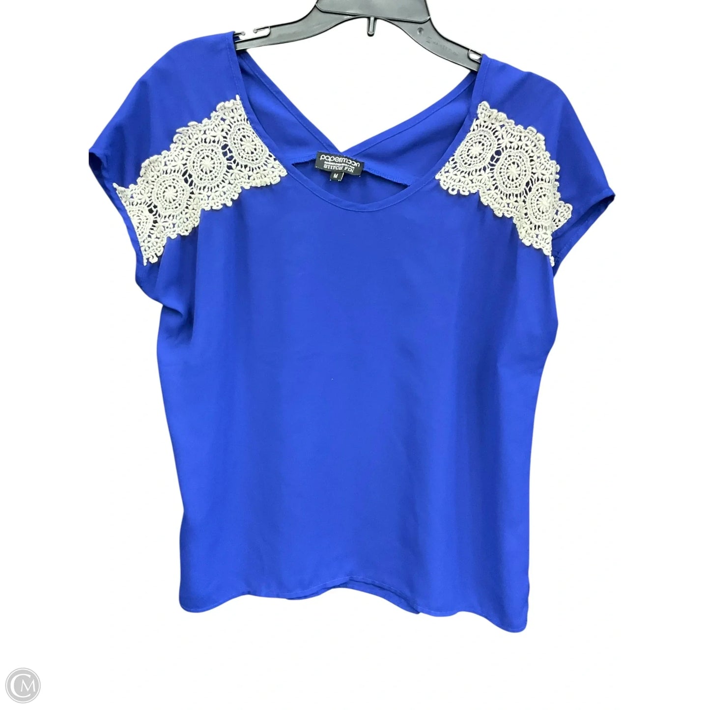 Top Sleeveless By Papermoon In Blue, Size: M