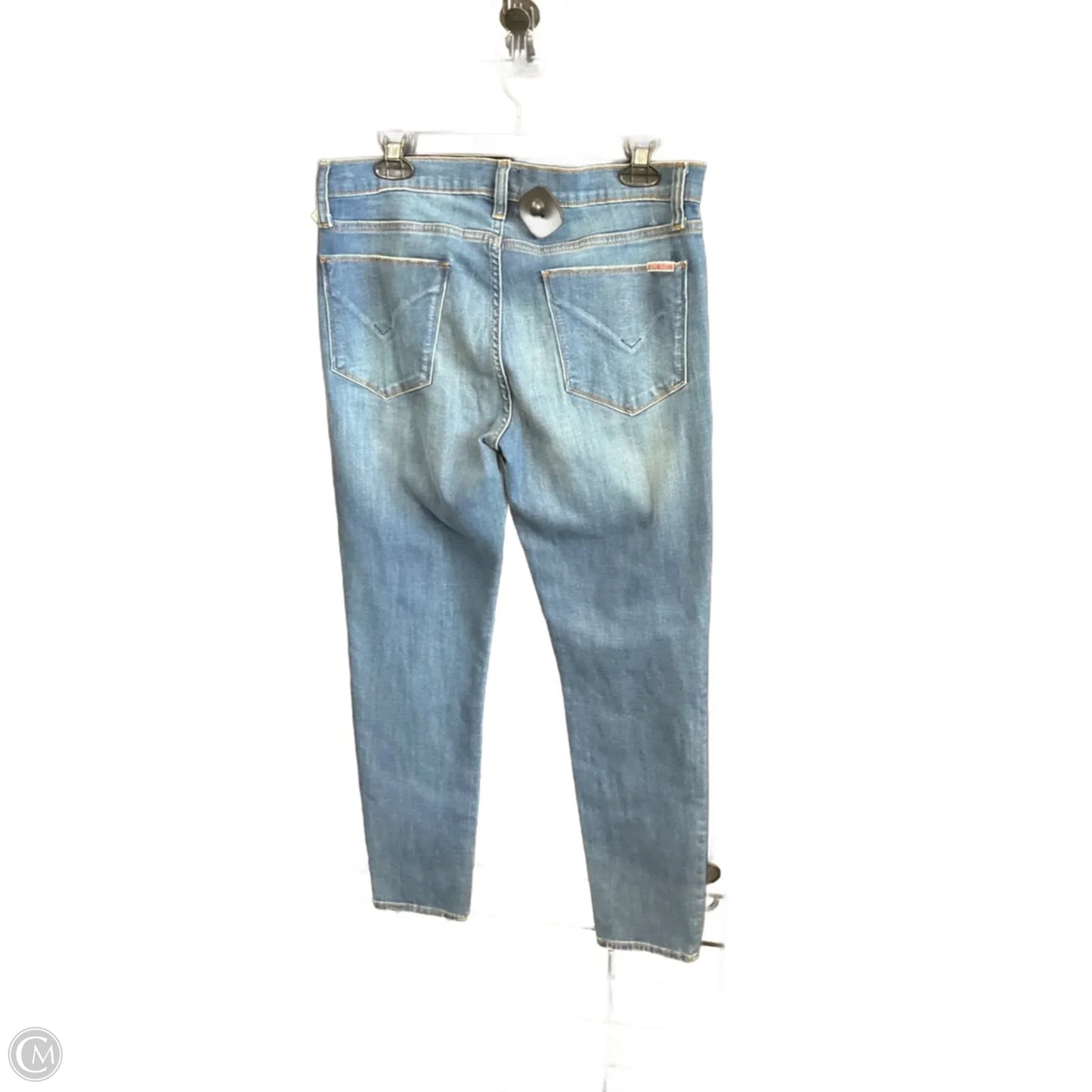 Jeans Skinny By Hudson In Blue Denim, Size: 10