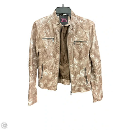 Jacket Other By Olivia Miller In Brown & Cream, Size: M