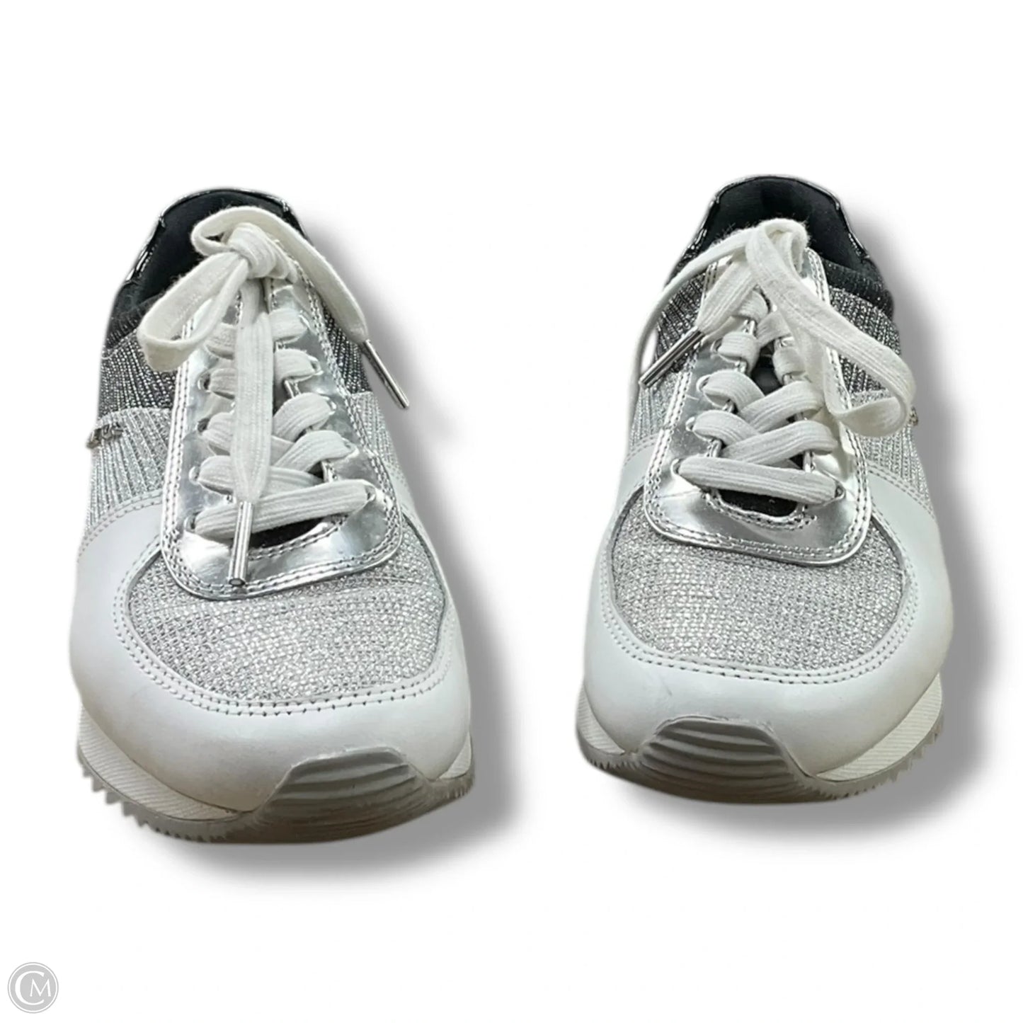 Shoes Sneakers By Michael By Michael Kors In Black & Silver, Size: 7.5