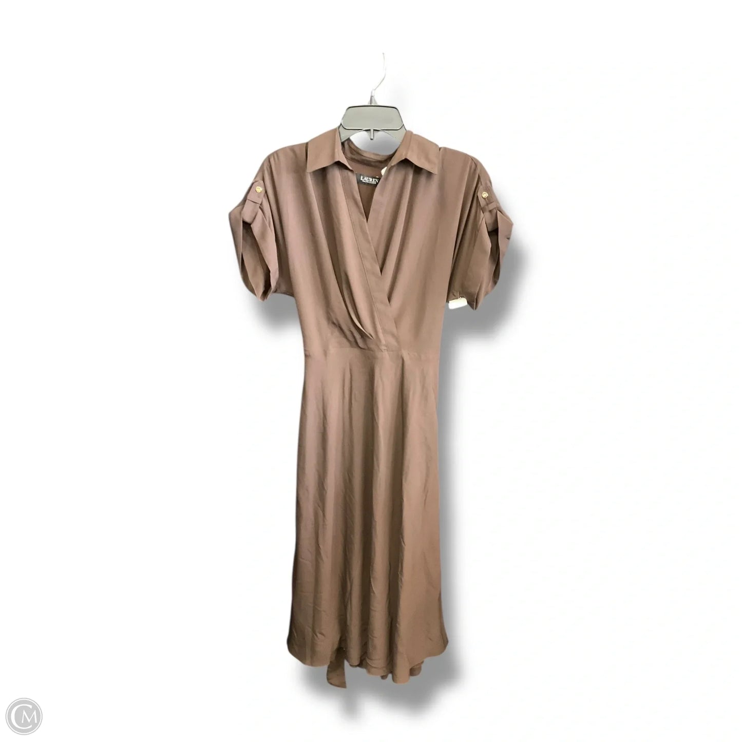 Dress Casual Midi By Lauren By Ralph Lauren In Brown, Size: S