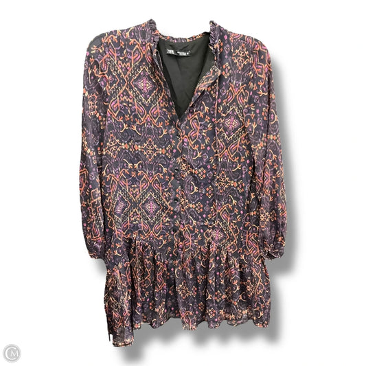 Dress Casual Short By Zara In Multi-colored, Size: S