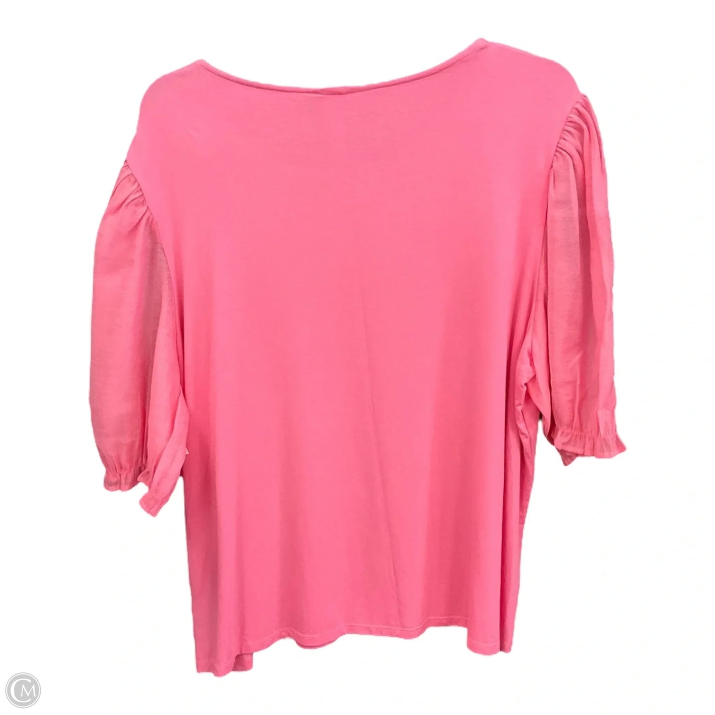 Top Short Sleeve By H&m In Pink, Size: Xxl