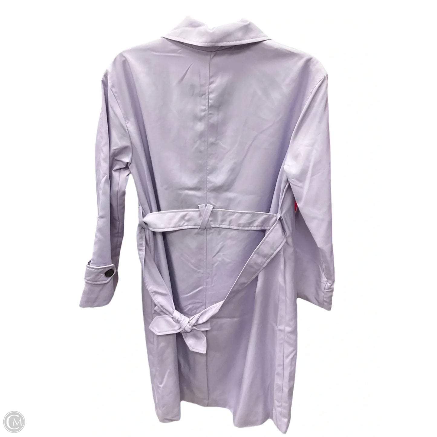 Coat Trench Coat By Clothes Mentor In Purple, Size: S