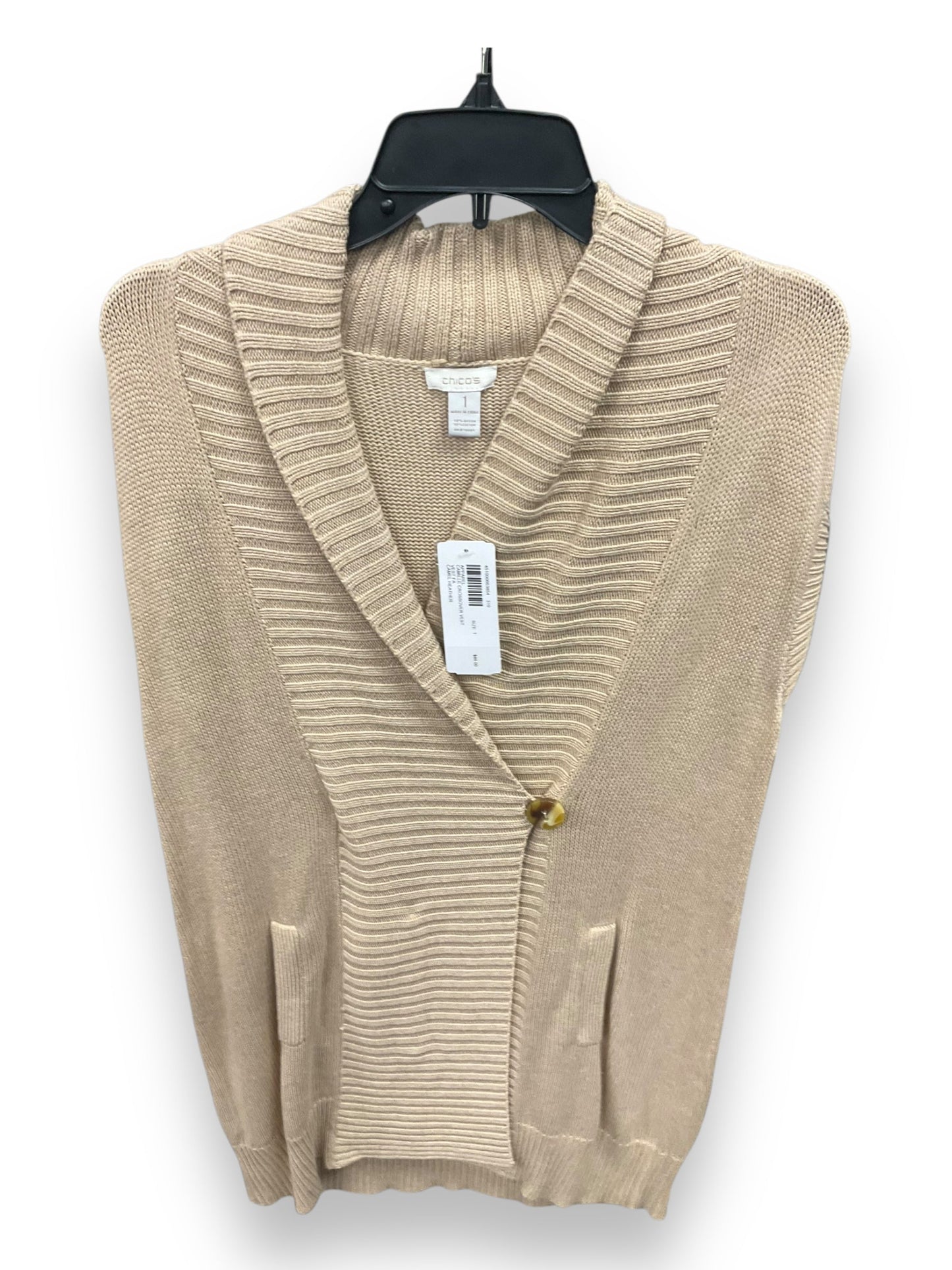 Cardigan By Chicos In Tan, Size: M