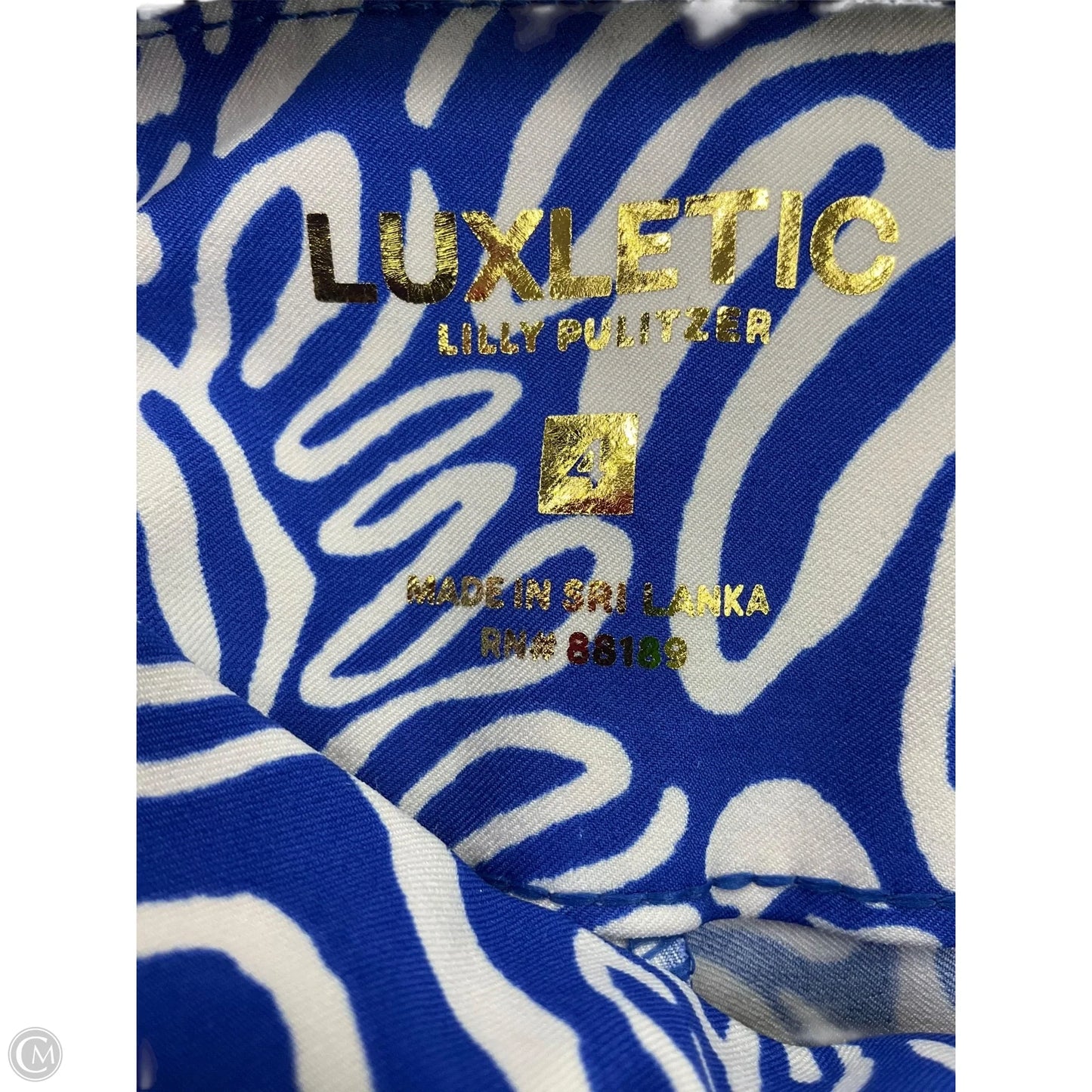 Pants Designer By Lilly Pulitzer In Blue & White, Size: 4