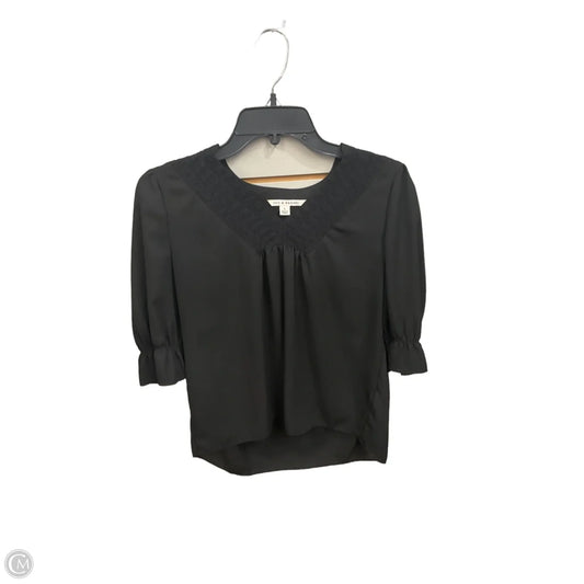 Top Short Sleeve By Zac And Rachel In Black, Size: S