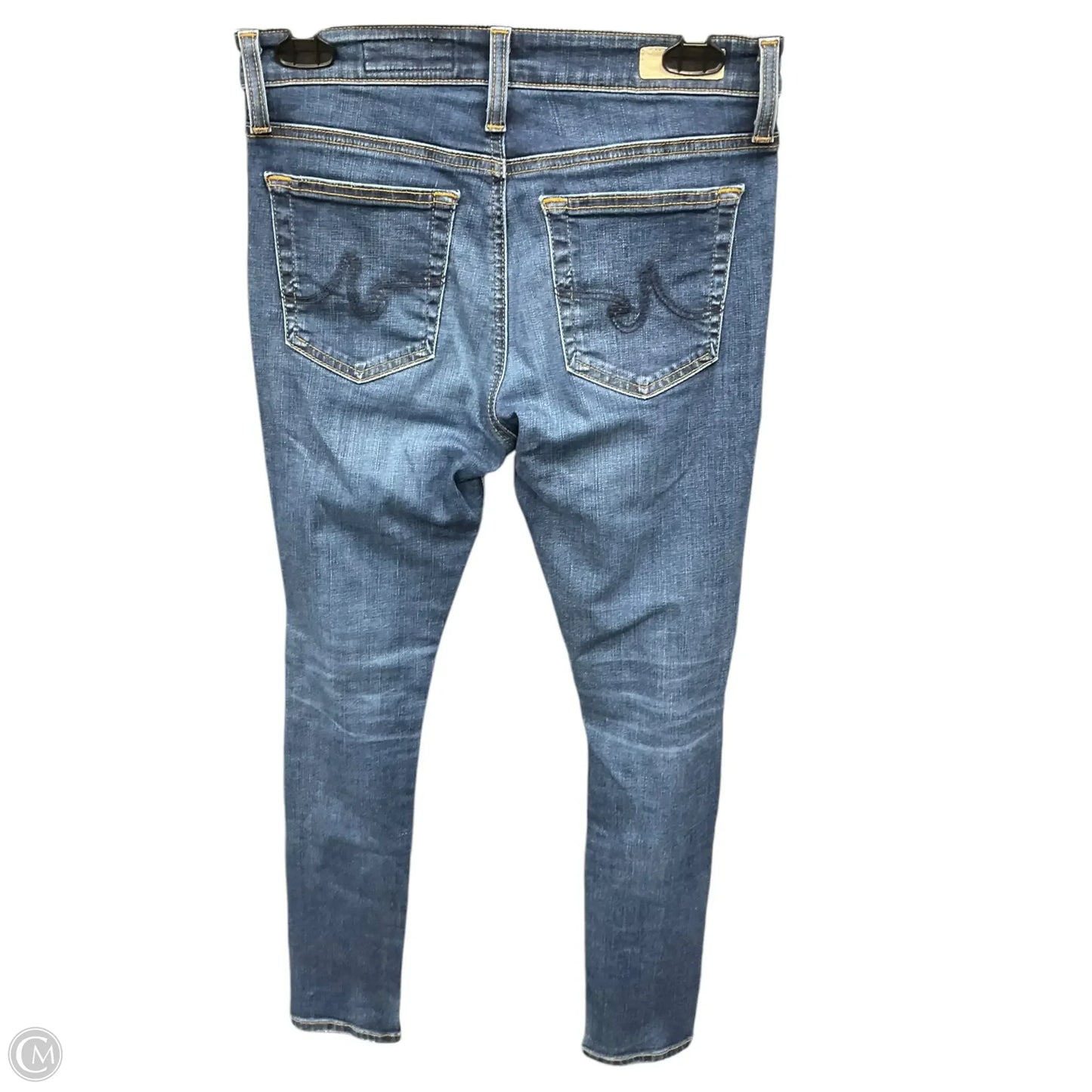 Jeans Skinny By Adriano Goldschmied In Blue Denim, Size: 4
