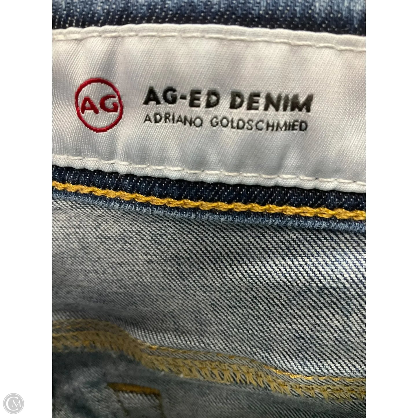 Jeans Skinny By Adriano Goldschmied In Blue Denim, Size: 4
