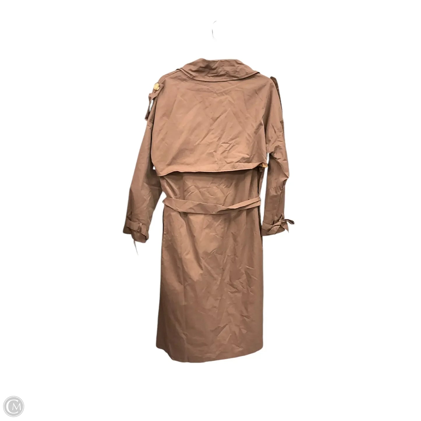 Coat Trench Coat By Missguided In Brown, Size: S