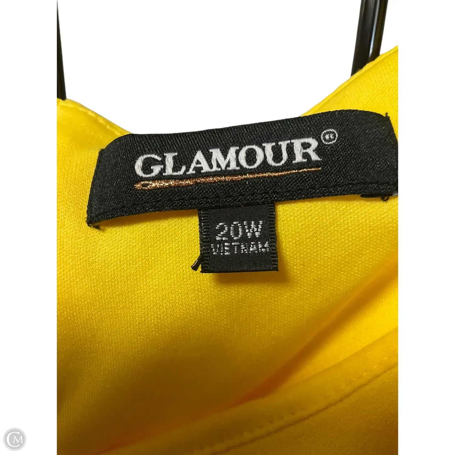 Dress Work By Glamour In Yellow, Size: 1x