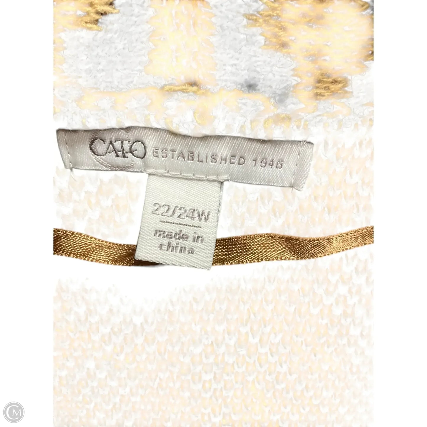 Sweater Cardigan By Cato In Animal Print, Size: 2x