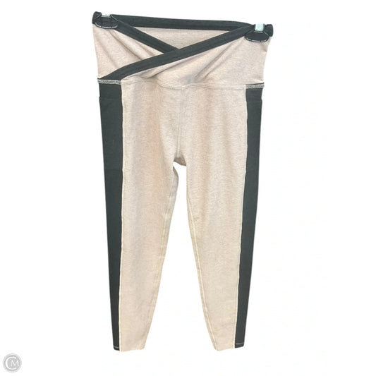 Athletic Leggings By Beyond Yoga In Black & Tan, Size: S