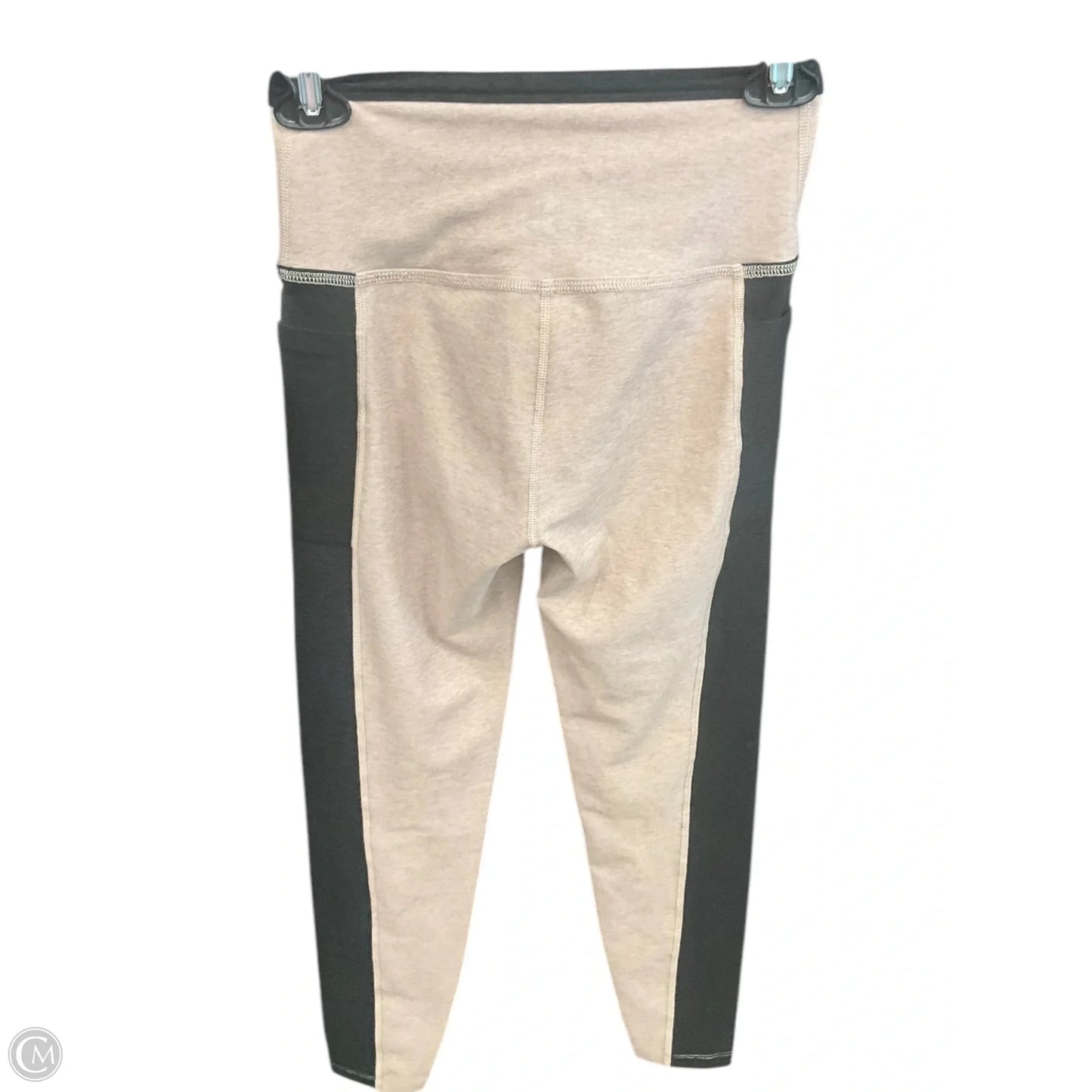 Athletic Leggings By Beyond Yoga In Black & Tan, Size: S