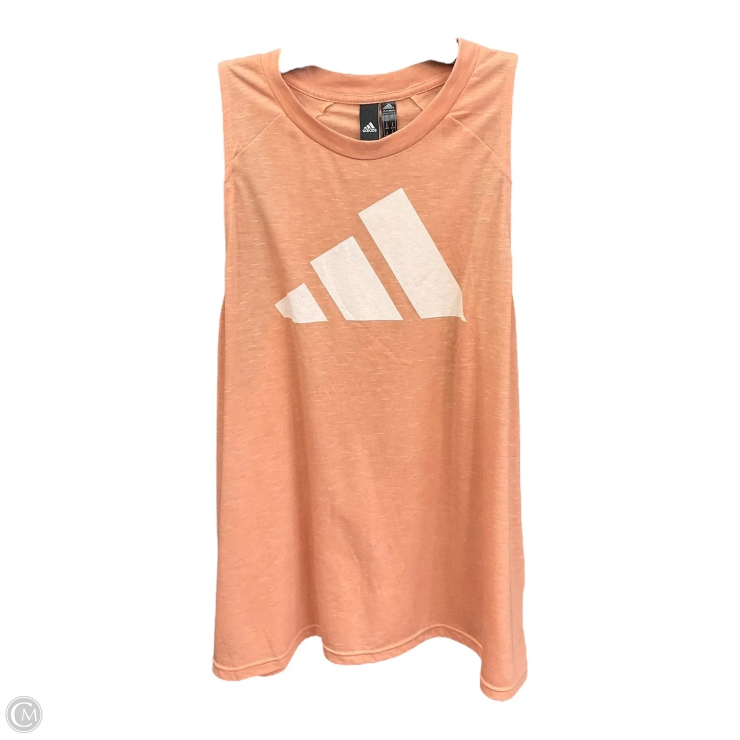 Athletic Tank Top By Adidas In Peach, Size: Xl