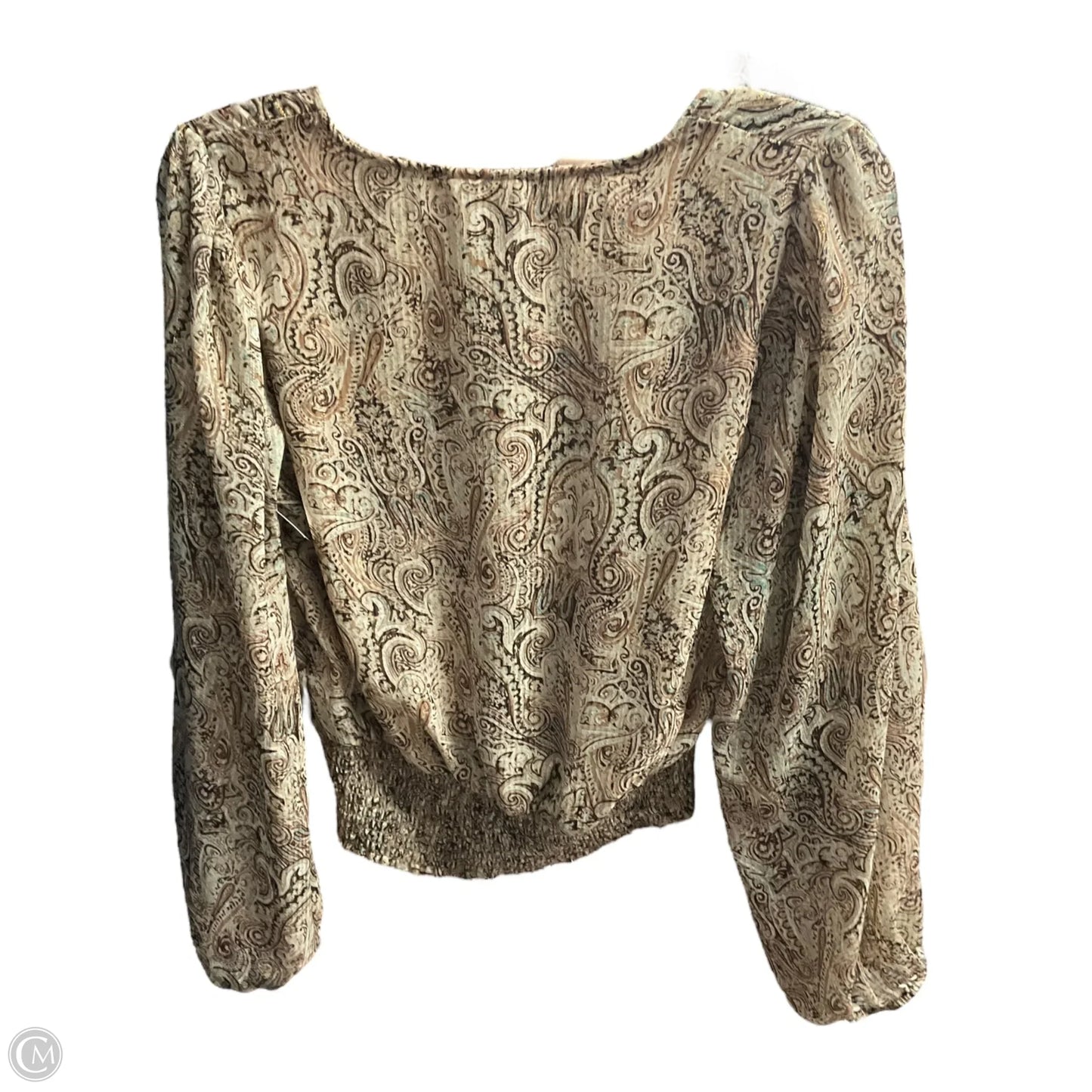 Top Long Sleeve By Joie In Paisley Print, Size: S
