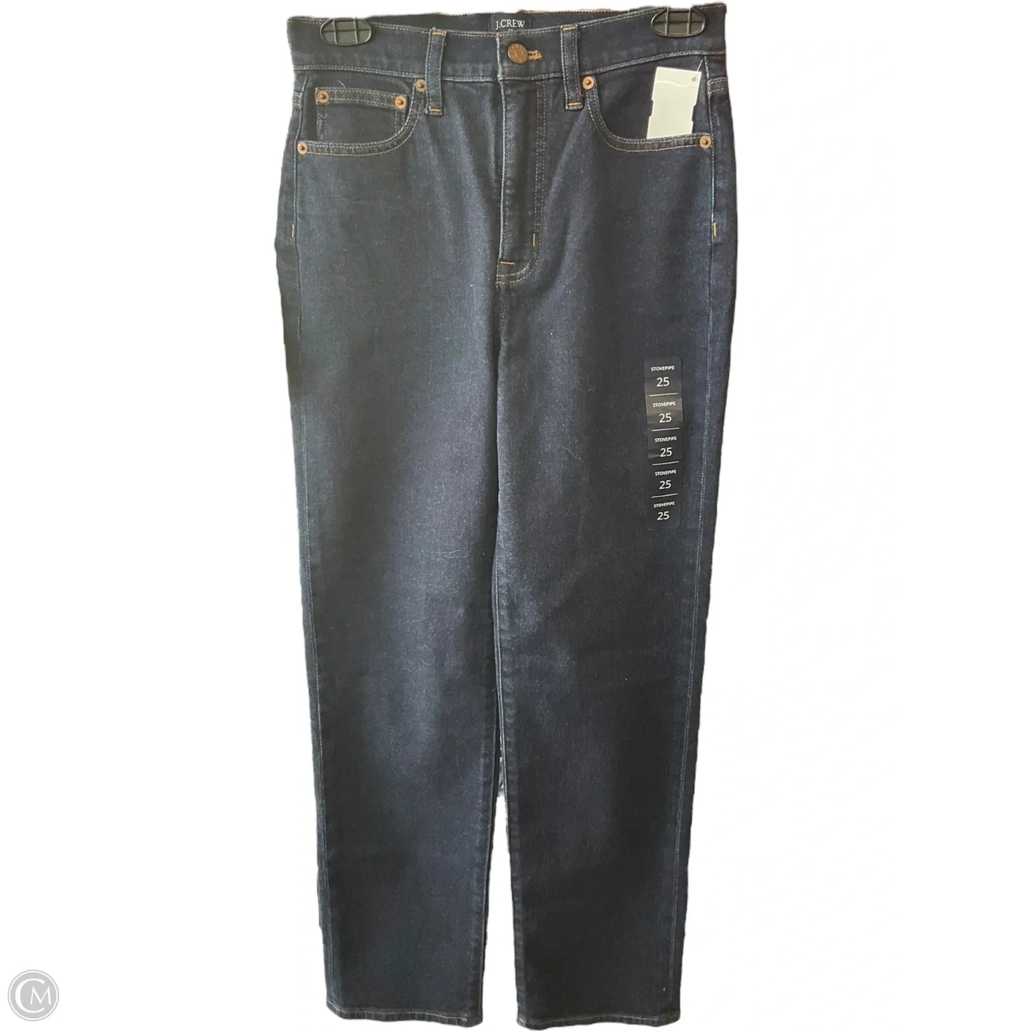 Jeans Straight By J. Crew In Blue Denim, Size: 0