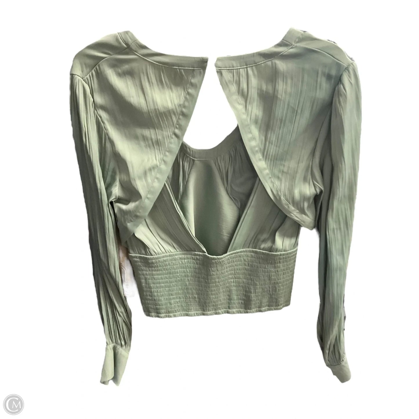 Top Long Sleeve By Anthropologie In Green, Size: M