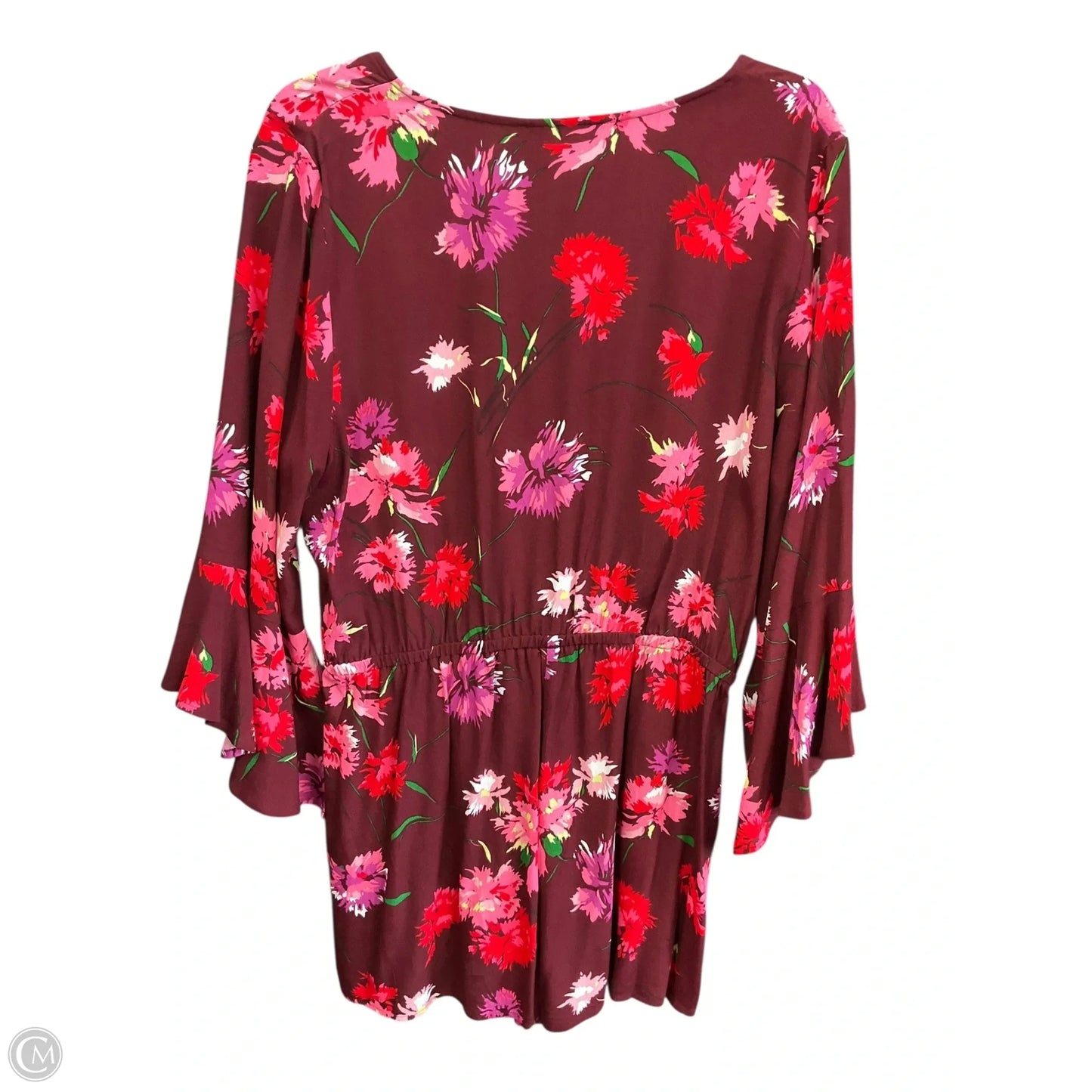 Romper By Express In Floral Print, Size: L