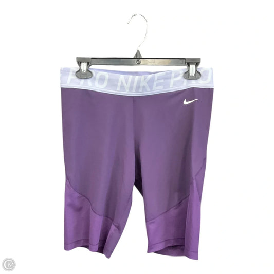 Athletic Shorts By Nike Apparel In Purple, Size: Xl