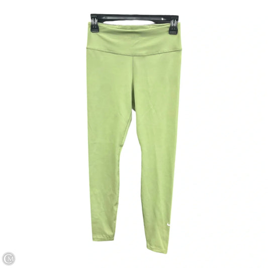 Athletic Leggings By Nike Apparel In Green, Size: S