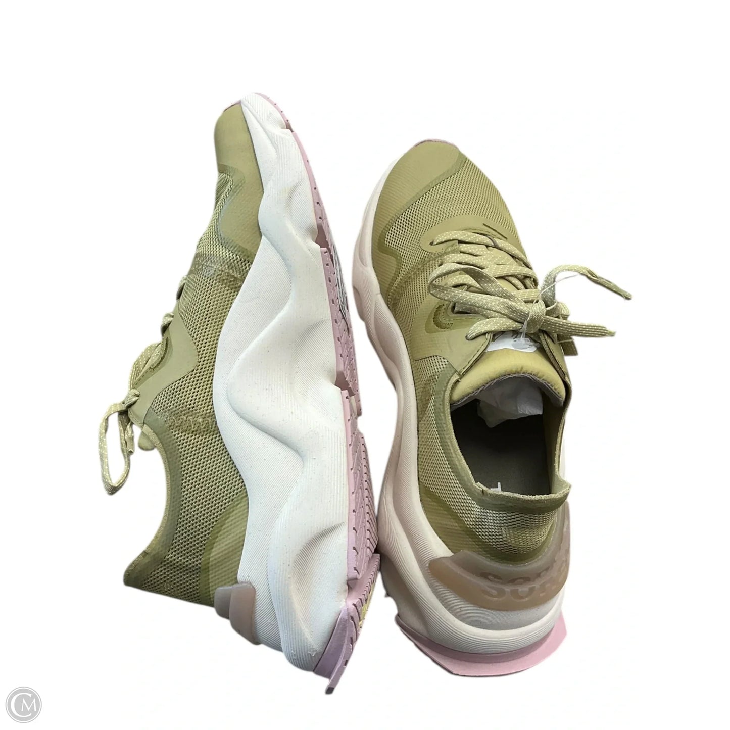 Shoes Athletic By Sorel In Cream & Green, Size: 6.5