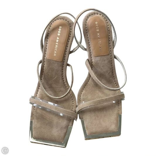 Sandals Heels Stiletto By Good American In Beige, Size: 9