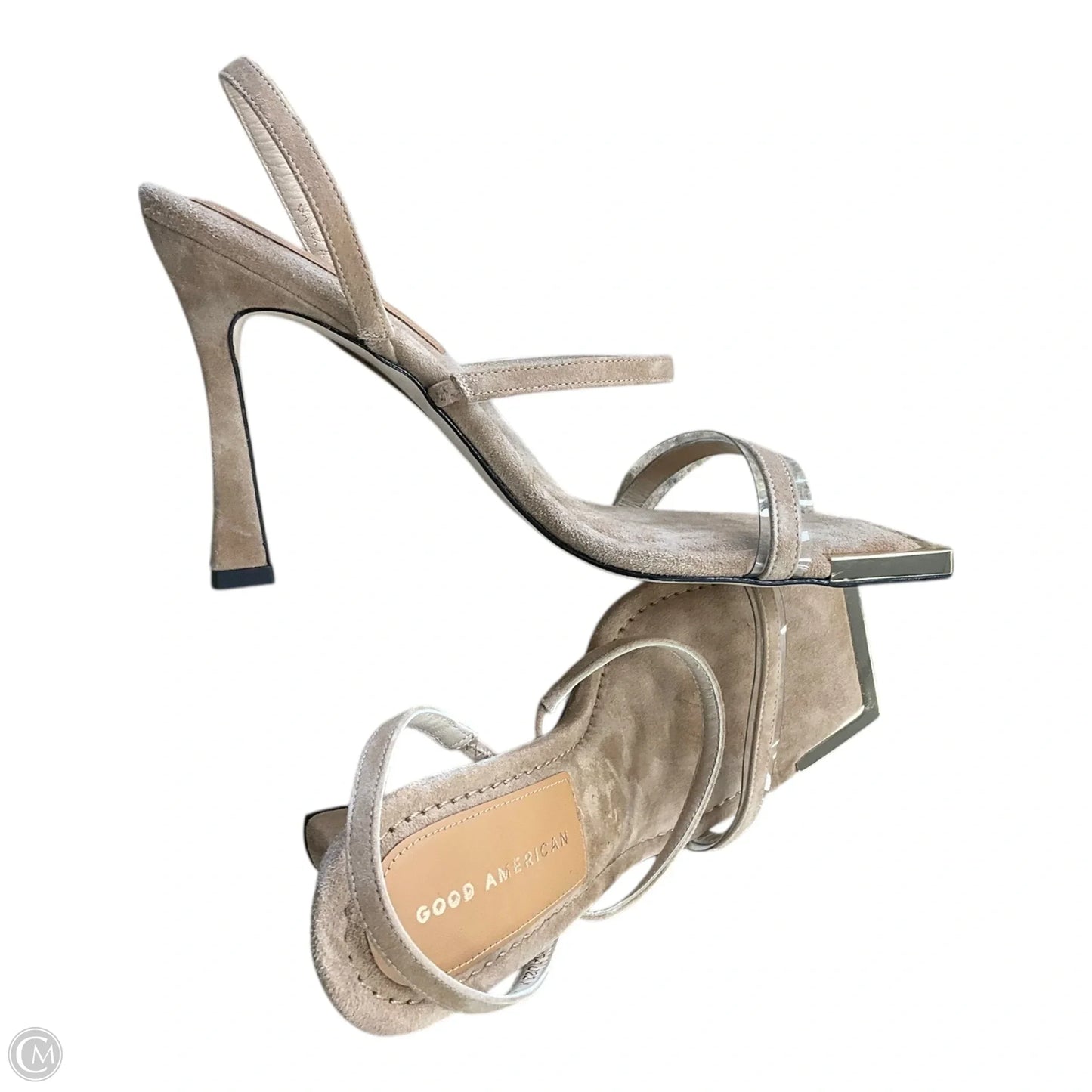 Sandals Heels Stiletto By Good American In Beige, Size: 9