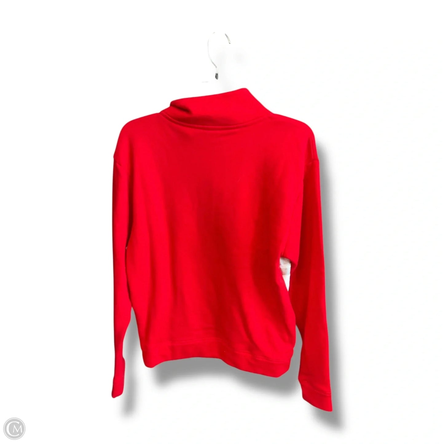 Athletic Top Long Sleeve Collar By Pink In Red, Size: M