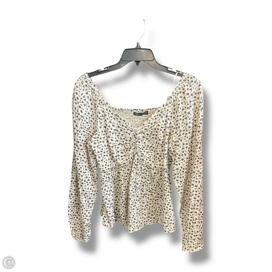 Top Long Sleeve By Zara In Multi-colored, Size: L