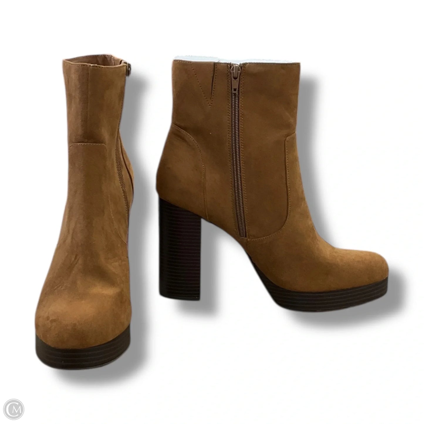 Shoes Heels Block By Clothes Mentor In Brown, Size: 11