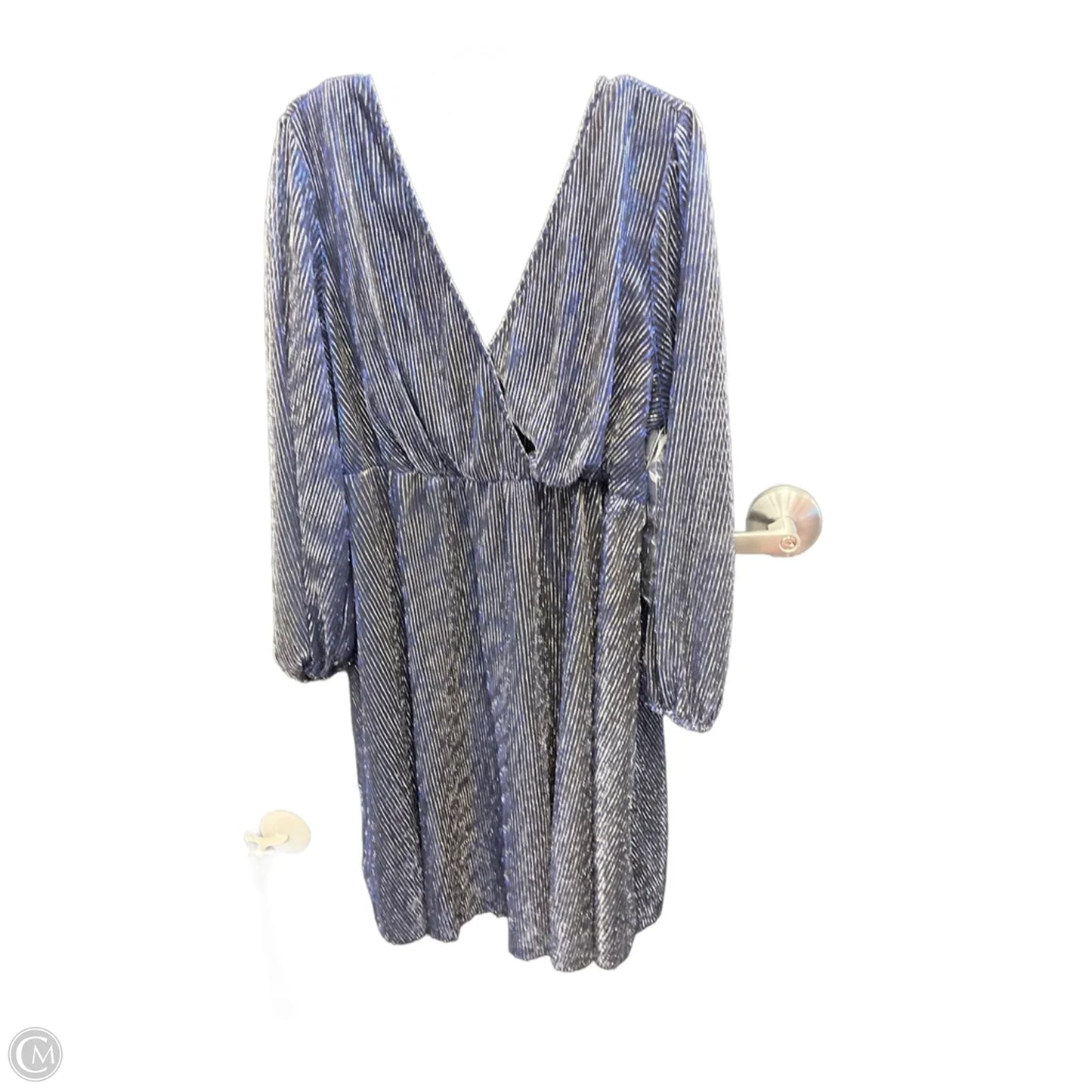 Dress Casual Midi By Cme In Blue, Size: 3x