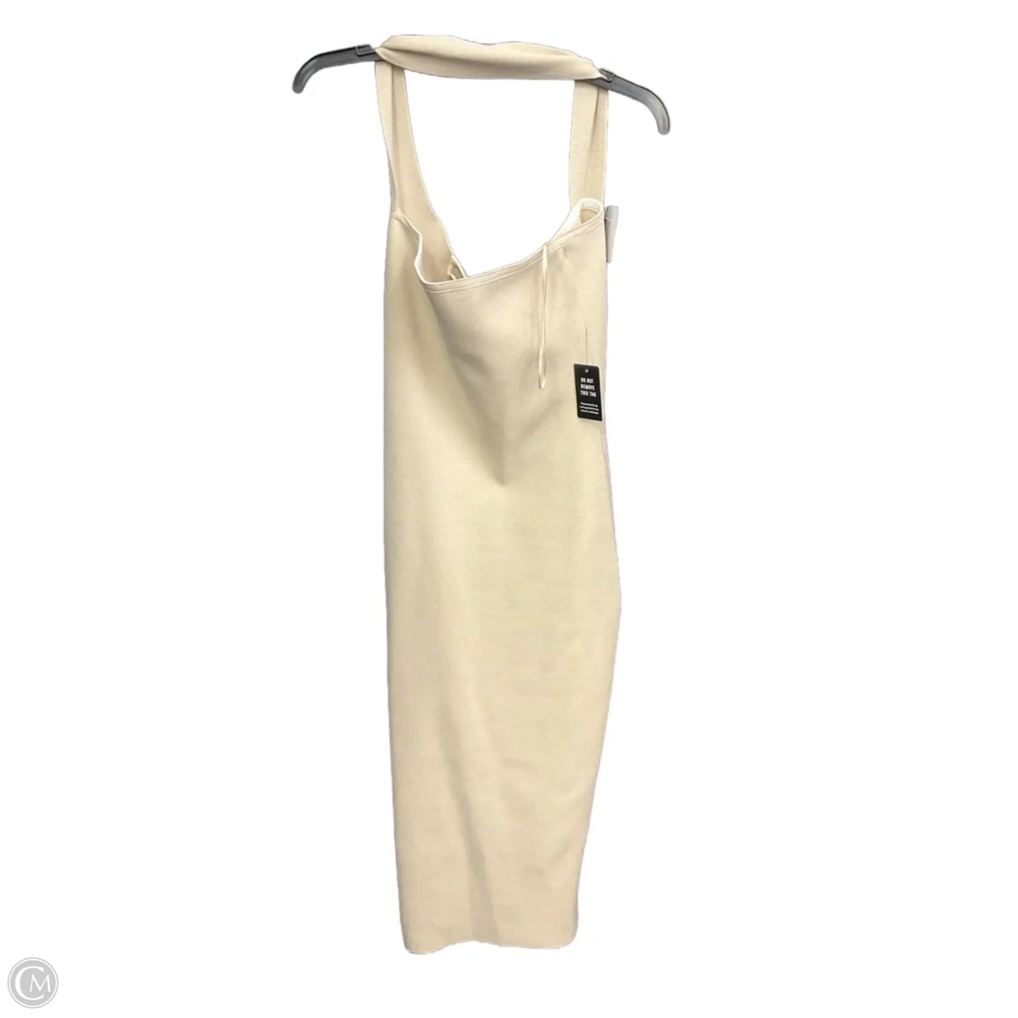 Dress Casual Midi By Express In Cream, Size: L