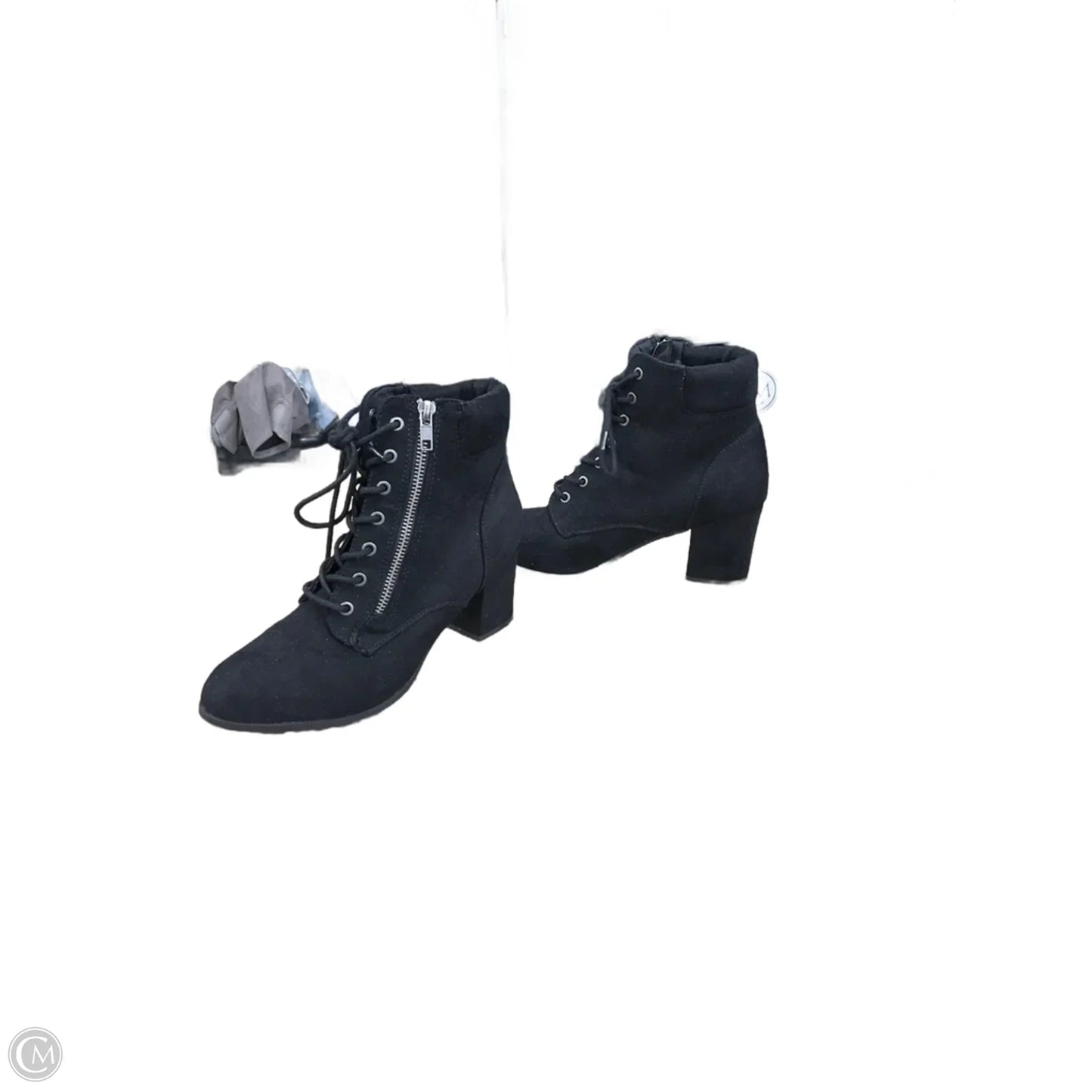 Boots Ankle Heels By Madden Girl In Black, Size: 8