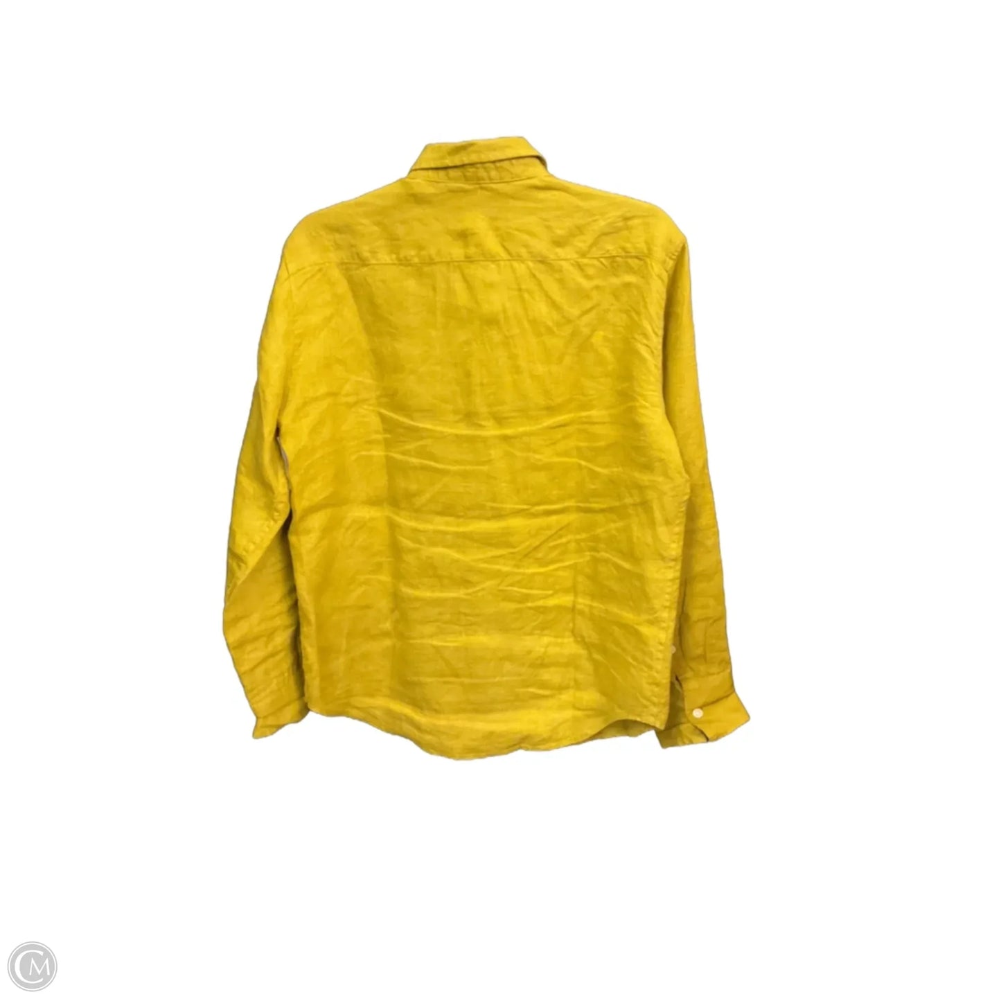 Blouse Long Sleeve By J. Crew In Yellow, Size: S