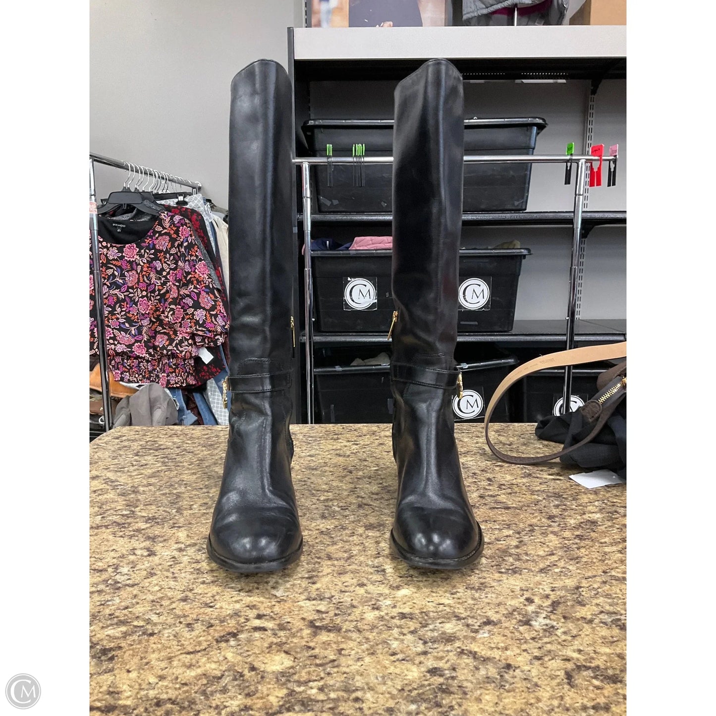 Boots Knee Heels By Michael By Michael Kors In Black, Size: 7.5