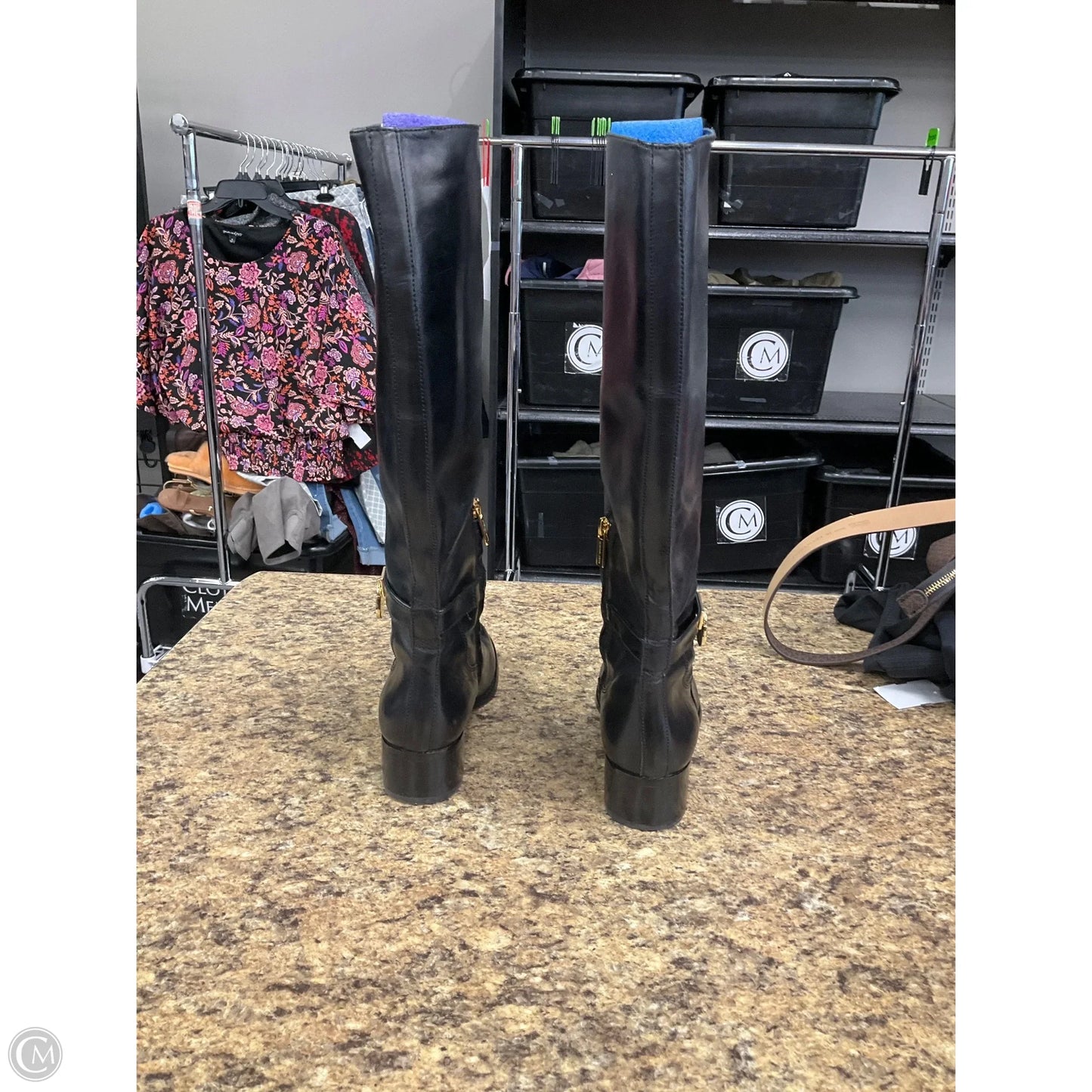 Boots Knee Heels By Michael By Michael Kors In Black, Size: 7.5