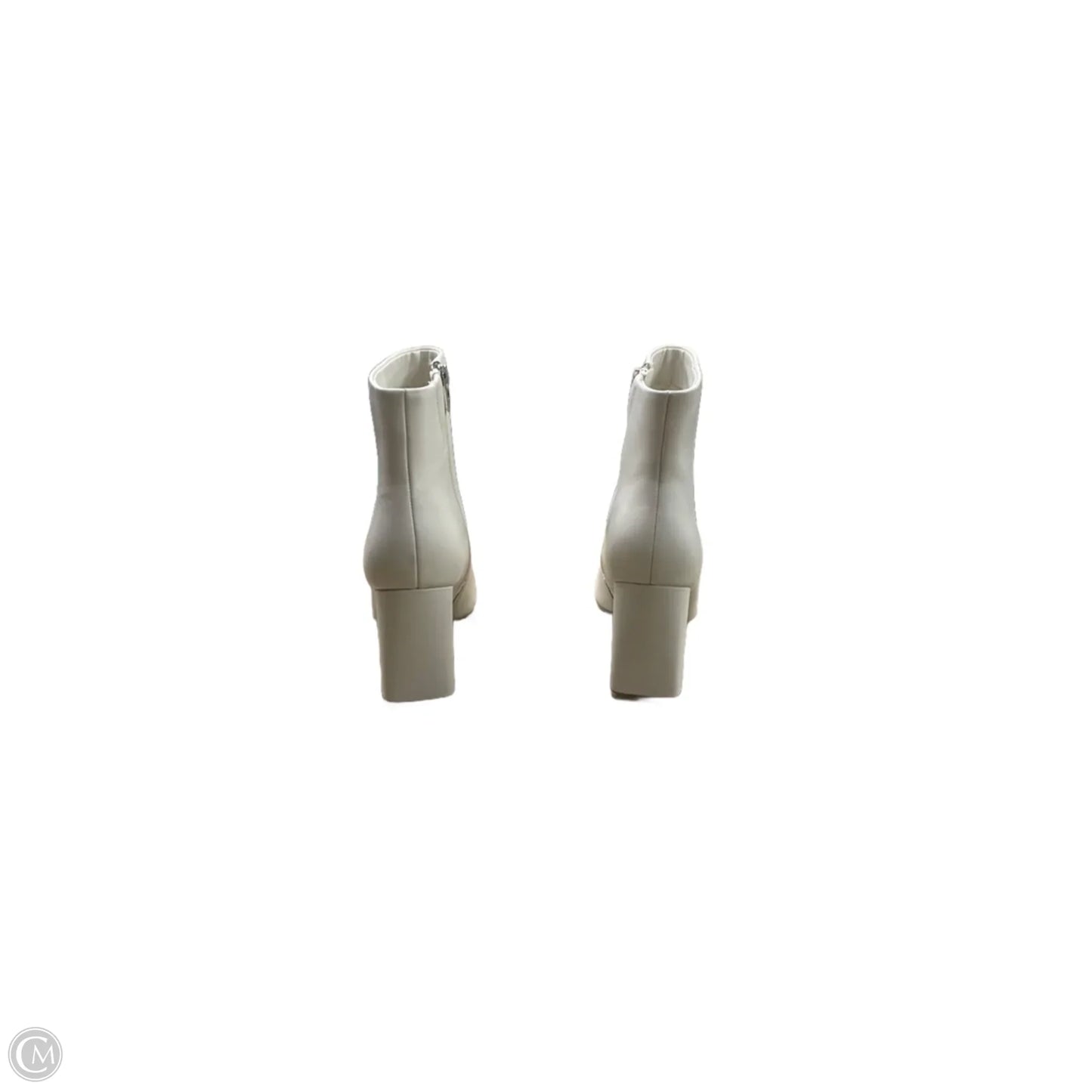 Boots Ankle Heels By Marc Fisher In White, Size: 8