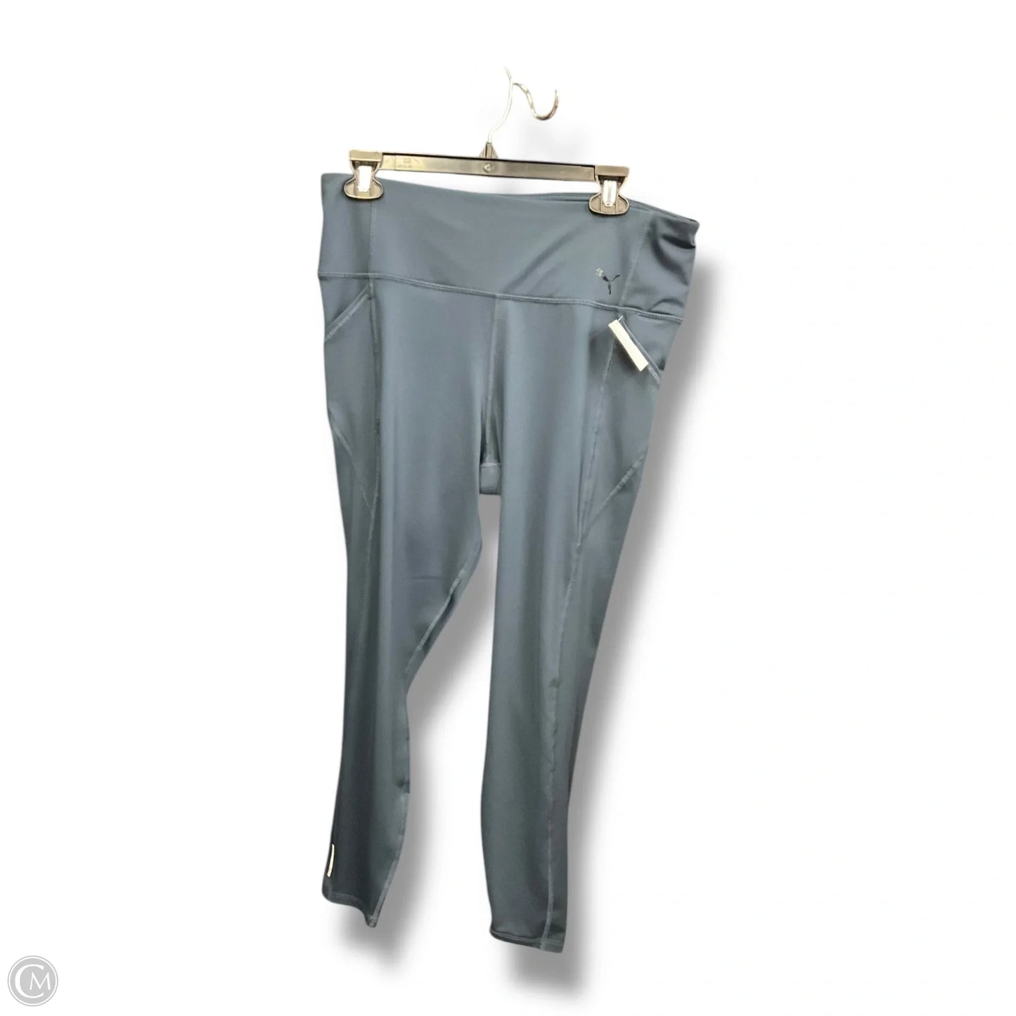 Athletic Leggings By Puma In Blue, Size: 1x