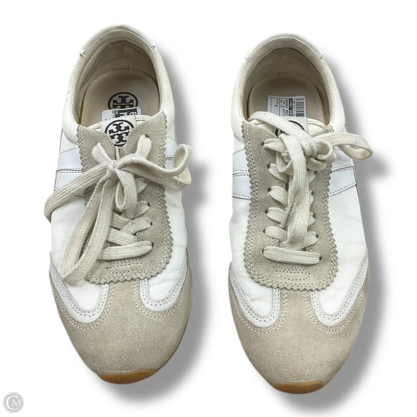 Shoes Designer By Tory Burch In Tan & White, Size: 8