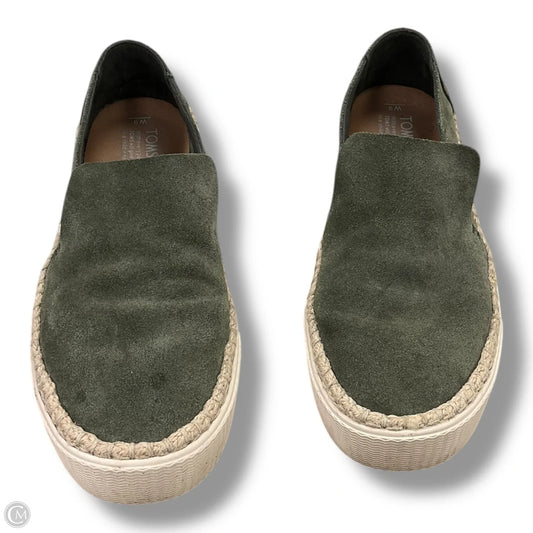 Shoes Flats By Toms In Green, Size: 9